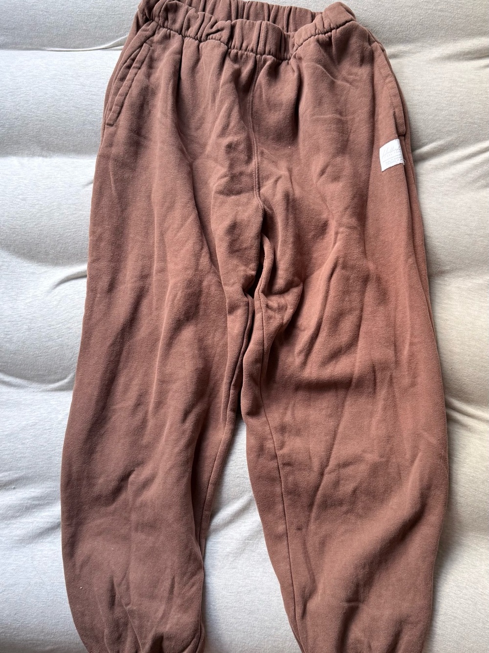 Hollister Brown Elastic-Waist Jogger Pants